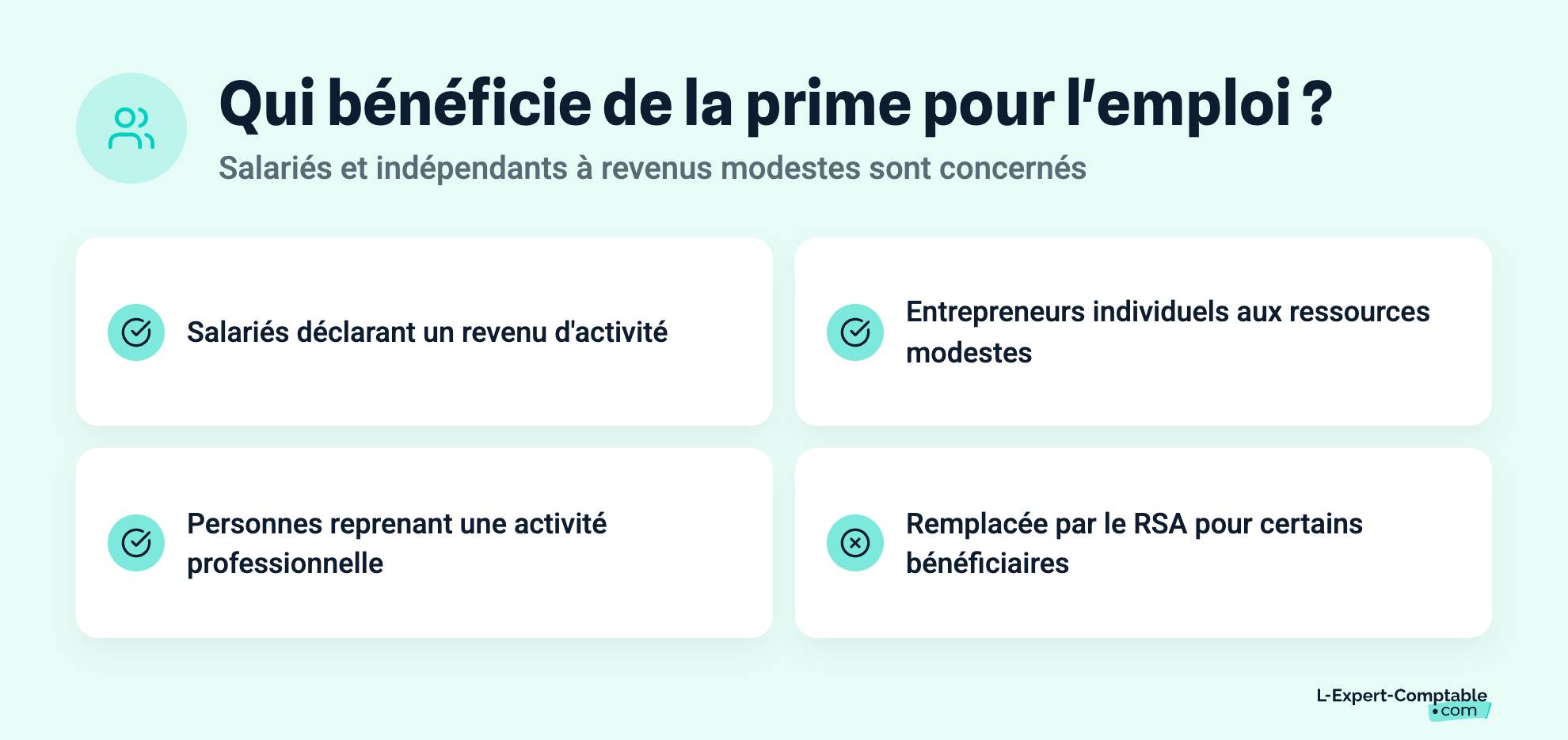 Qui bénéficie de la prime pour l'emploi ?